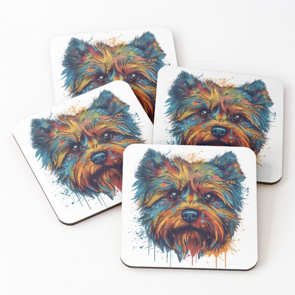 Item preview, Yorkshire Terrier Dog Portrait - Unique & Playful Pet masterpiece by Yorkie designed and sold by DooodleGod.