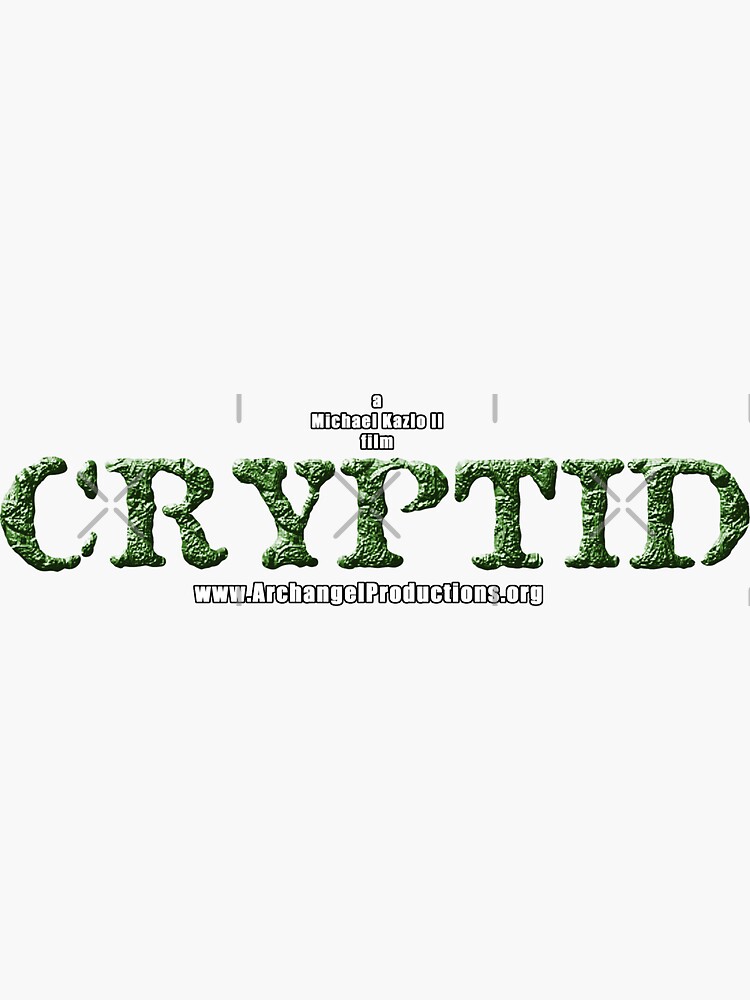 Thumbnail 3 of 3, Sticker, Cryptid lettering designed and sold by ArchangelProdCo.