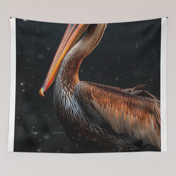 Item preview, Pelican (Pelecanus occidentalis) in water designed and sold by aiphotosart.