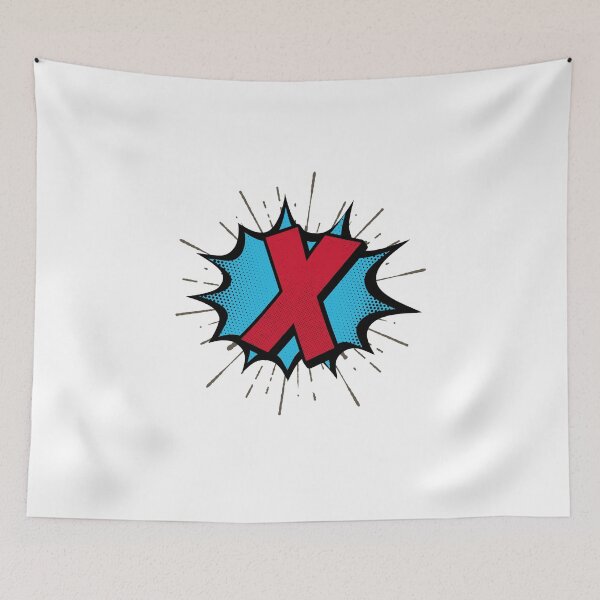Item preview, Monogram X Cartoon Explosion Effect   designed and sold by simplymonogram.