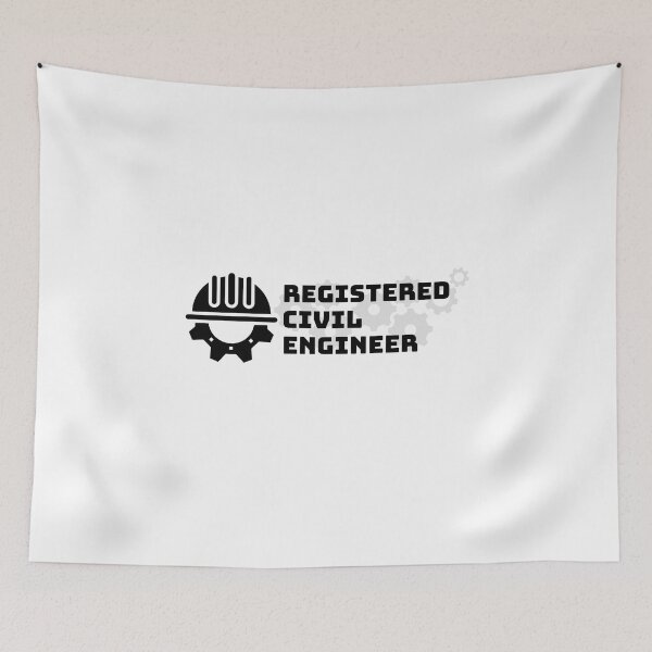 Item preview, Registered Civil Engineer Minimalist Cute Gears Aesthetic Simple Professional designed and sold by Winterlock.