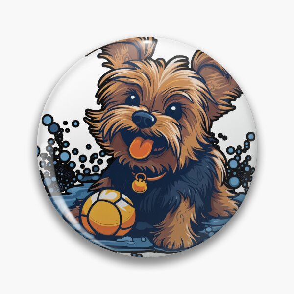 Item preview, Threads Humorous Yorkshire Terrier Zipper Pouch - Stylish artwork for Your Small Dog designed and sold by DooodleGod.
