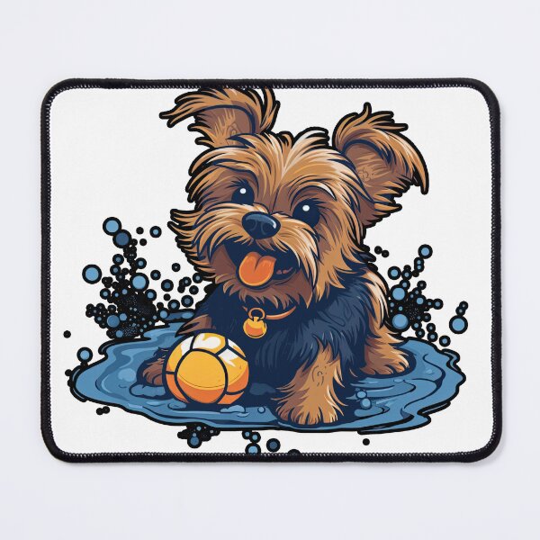 Item preview, Threads Humorous Yorkshire Terrier Zipper Pouch - Stylish artwork for Your Small Dog designed and sold by DooodleGod.