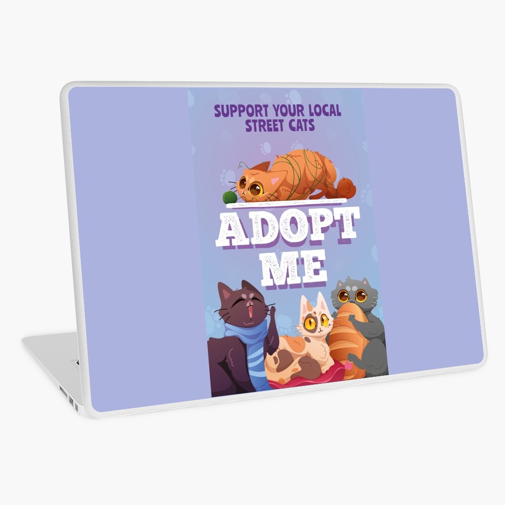 Adopt Me, Support Your Local Street Cat Sticker for Sale by