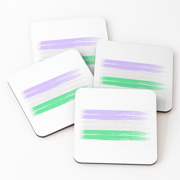 Item preview, Pride Collection - Genderqueer Pride Flag (Paint Streak/Horizontal) designed and sold by T-WoodCreations.
