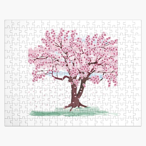 Random Puzzlemount Fuji Cherry Blossom 1000-piece Jigsaw Puzzle For Adults  - Unisex Gift