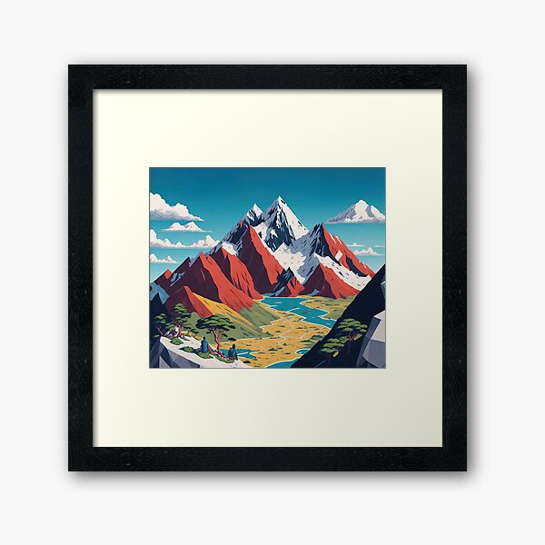 Mount Kosciuszko Art Print Contour Map of Mount Kosciuszko in Au Framed  Print