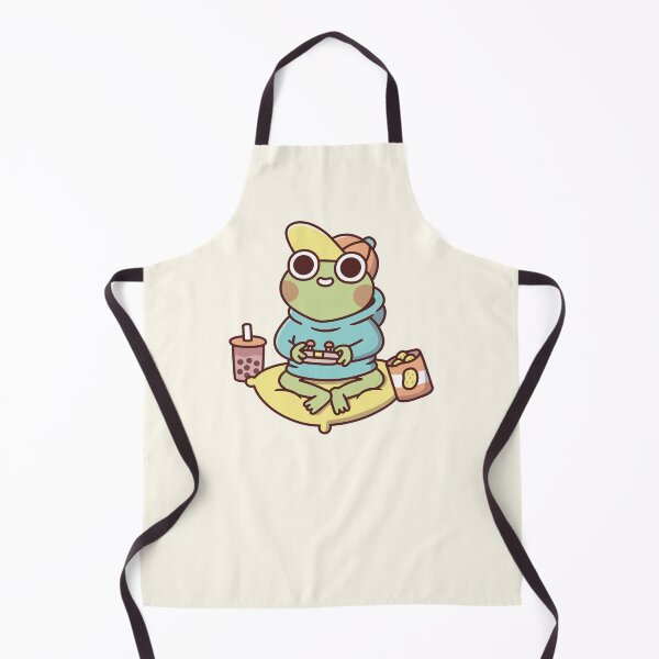 Item preview, Cute Frog In Hoodie Playing Video Games designed and sold by rustydoodle.