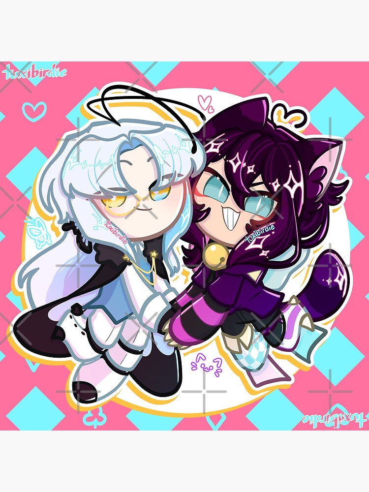 past dreamtale twins Sticker for Sale by tuxibirdie