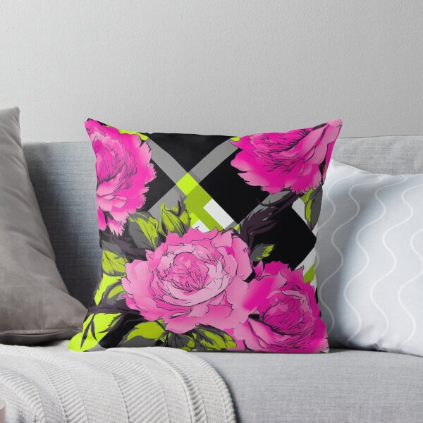 Artikelvorschau, Plaid Peonies entworfen und verkauft von ChaosBuffet.