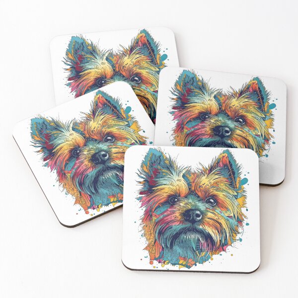 Item preview, Yorkie Whimsy: Canine Surrealism masterpiece for Yorkie Lovers - Unique and Entertaining Digital Piece designed and sold by DooodleGod.