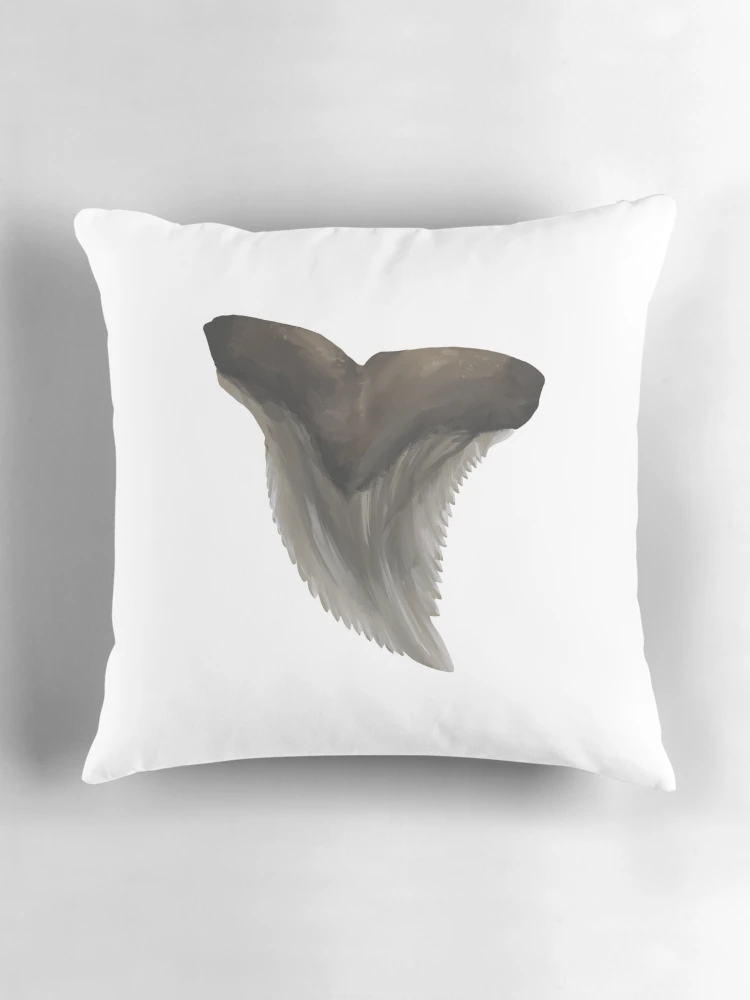 Thumbnail 3 of 4, Pillow, Snaggletooth Shark Tooth designed and sold by Reeseworks.