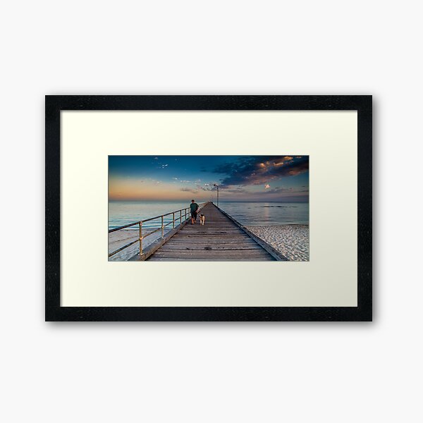 Rosebud Pier Framed Art Print