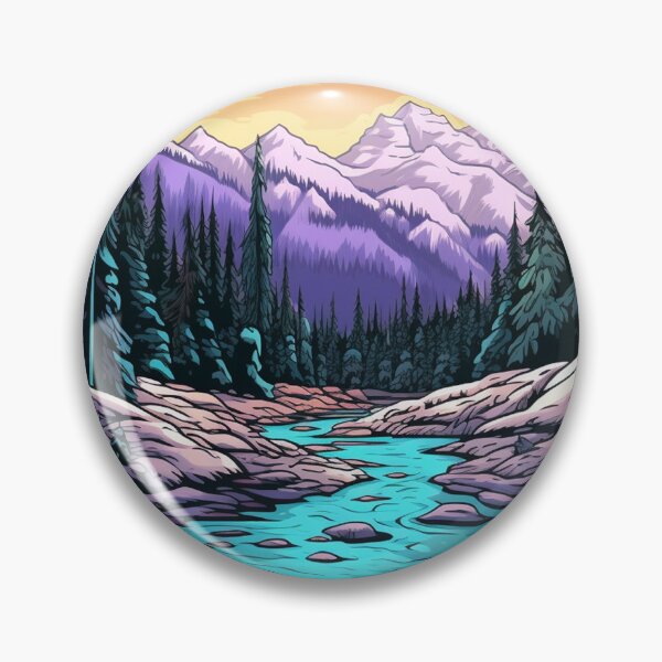 Item preview, Mountain Forest with Stream designed and sold by rcwm.
