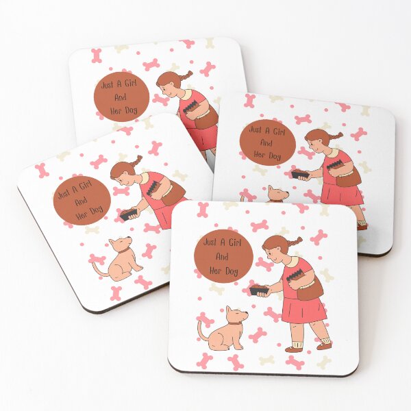 Item preview, Just A Girl And Her Dog designed and sold by YQvibe Studio.
