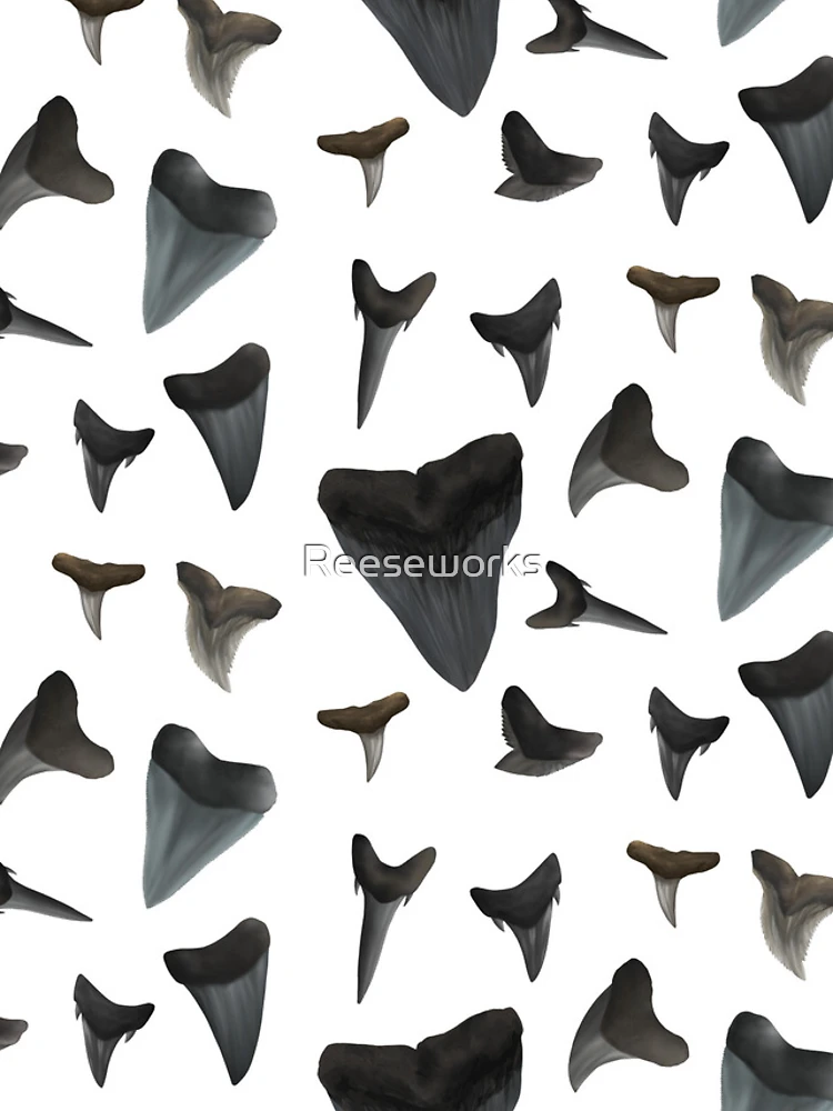 Thumbnail 4 of 4, iPhone Case, Assorted Shark Teeth designed and sold by Reeseworks.