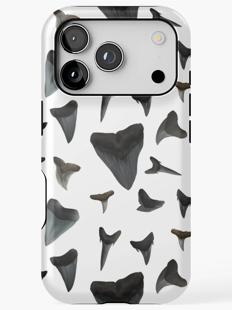 Thumbnail 1 of 4, iPhone Case, Assorted Shark Teeth designed and sold by Reeseworks.
