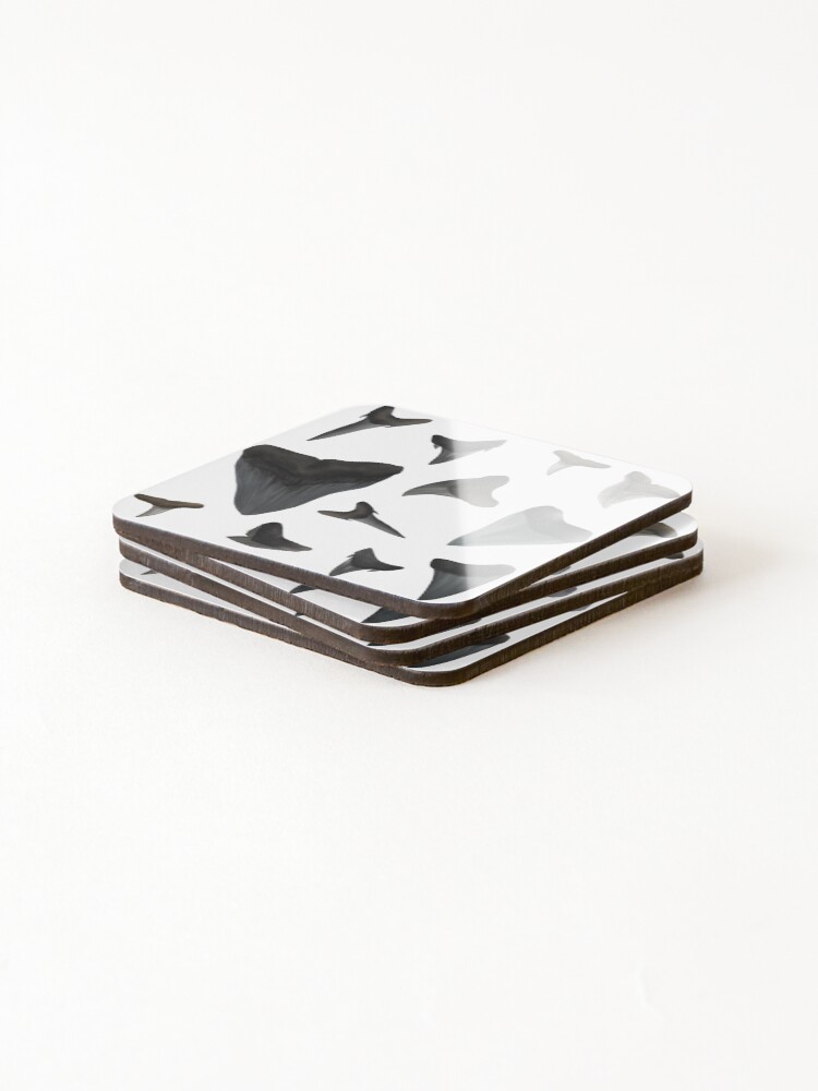 Thumbnail 4 of 5, Coasters (Set of 4), Assorted Shark Teeth designed and sold by Reeseworks.