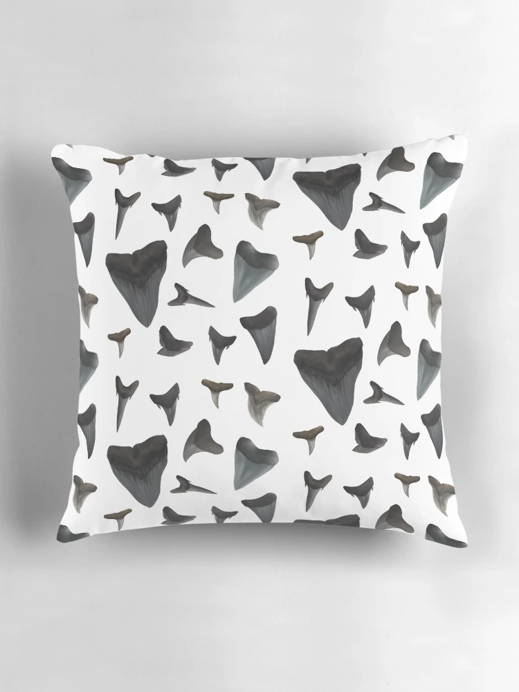 Thumbnail 3 of 4, Pillow, Assorted Shark Teeth designed and sold by Reeseworks.