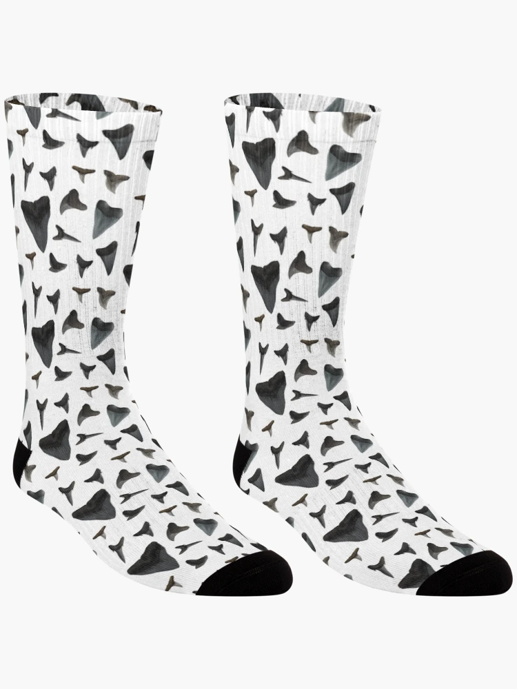 Thumbnail 3 of 5, Socks, Assorted Shark Teeth designed and sold by Reeseworks.