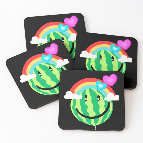 Item preview, Green Watermelon Smile And Rainbow  designed and sold by Lov Verman.