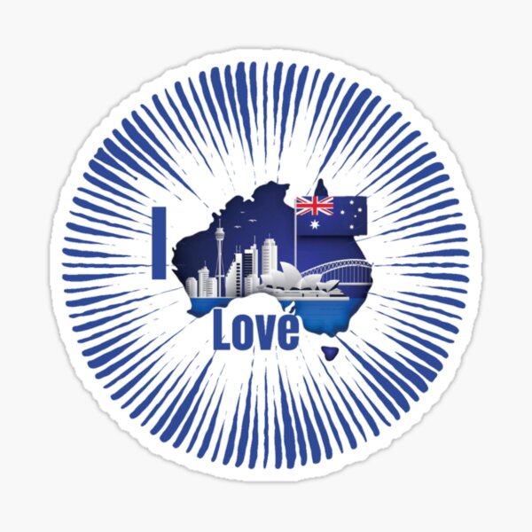 Item preview, I Love Australia designed and sold by Vaishop.