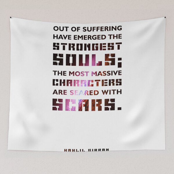 Item preview, Out of suffering have emerged the strongest souls 01 - Kahlil Gibran - Typographic Quote designed and sold by Studio Grafiikka.