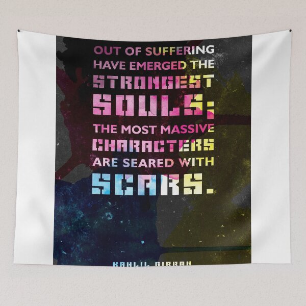 Item preview, Out of suffering have emerged the strongest souls 02 - Kahlil Gibran - Typographic Quote designed and sold by Studio Grafiikka.