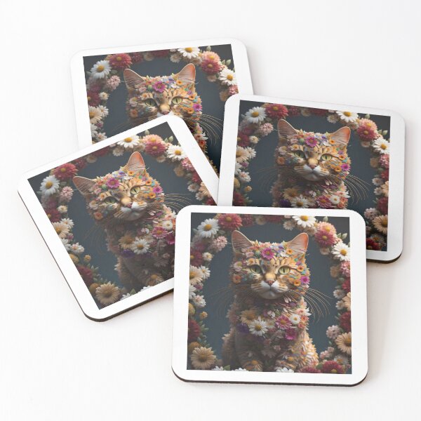 Item preview, Flower cat designed and sold by Ai-Fandom.