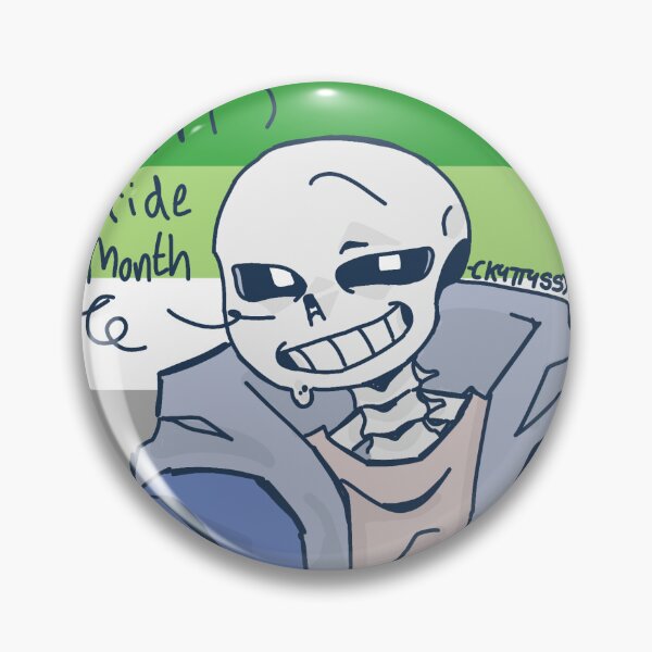 Item preview, Sans Undertale aromantic  designed and sold by Kyttyss.