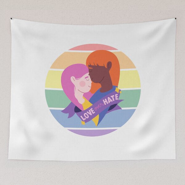 Item preview, Love Over Hate  designed and sold by BladaDesign.