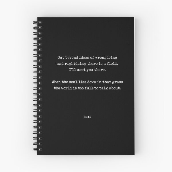 Item preview, Out beyond ideas of wrongdoing and rightdoing - Rumi Quote - Typewriter Print 2 designed and sold by Studio Grafiikka.