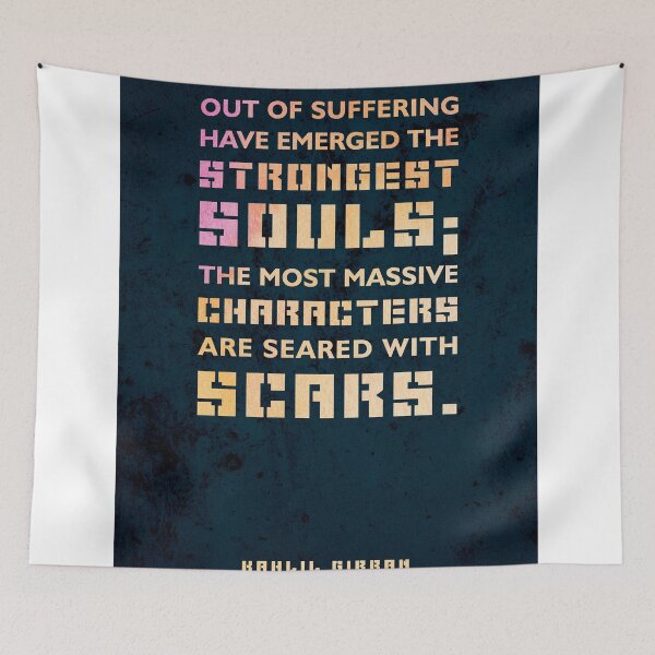 Item preview, Out of suffering have emerged the strongest souls 04 - Kahlil Gibran - Typographic Quote designed and sold by Studio Grafiikka.