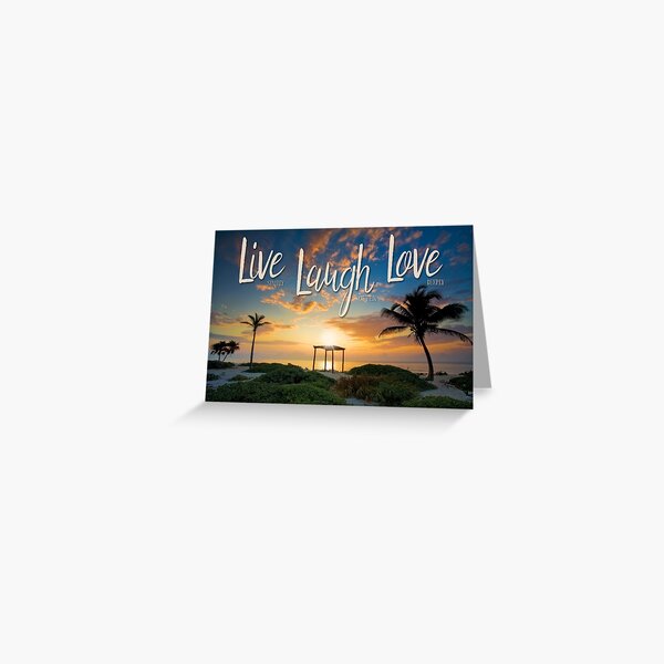 Live Laugh Love - Give Back to Nature Greeting Card