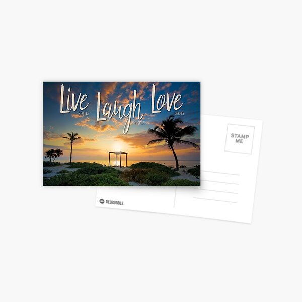 Live Laugh Love - Give Back to Nature Postcard