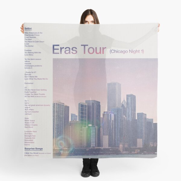 Eras Setlist Chicago Night 1 Scarf