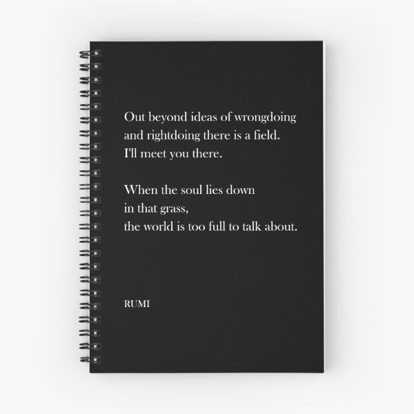Item preview, Out beyond ideas of wrongdoing and rightdoing - Rumi Quote - Typography Print 2 designed and sold by Studio Grafiikka.