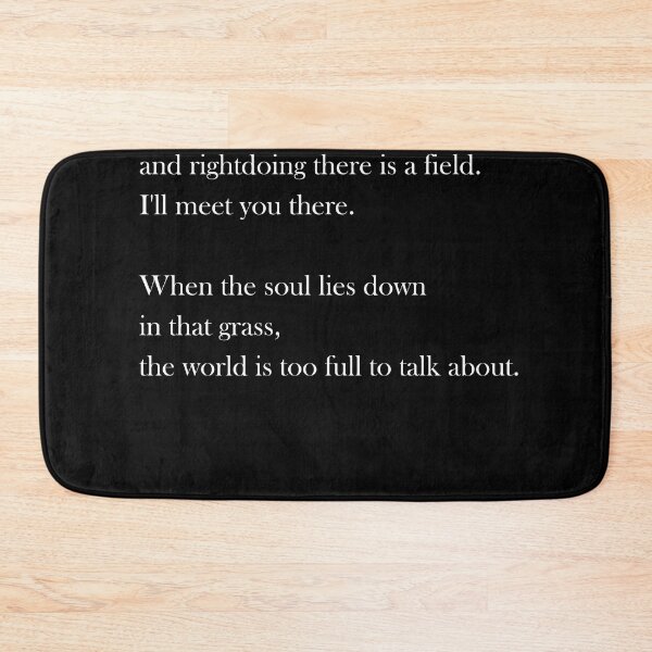 Item preview, Out beyond ideas of wrongdoing and rightdoing - Rumi Quote - Typography Print 2 designed and sold by Studio Grafiikka.