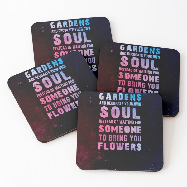 Item preview, So plant your own gardens 02 - Jorge Luis Borges - Typographic Quote Print designed and sold by Studio Grafiikka.