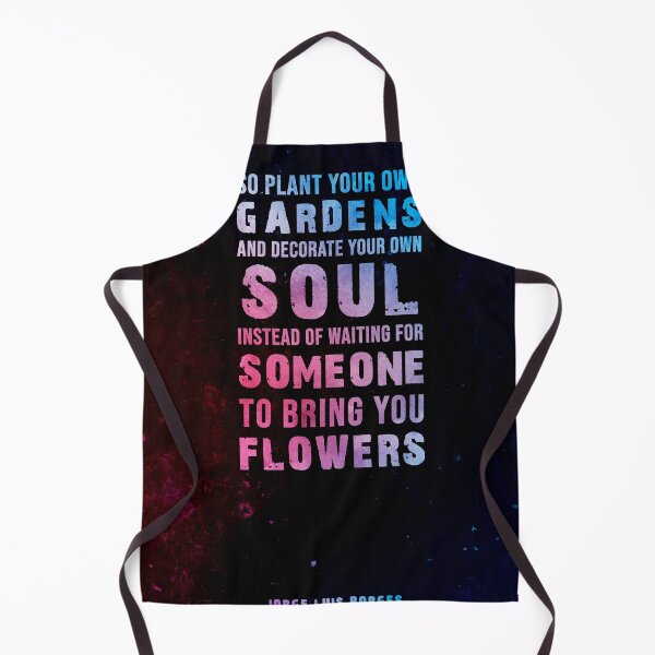 Item preview, So plant your own gardens 02 - Jorge Luis Borges - Typographic Quote Print designed and sold by Studio Grafiikka.