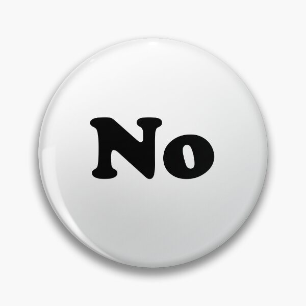 Item preview, Simple black 'No' on a white background designed and sold by icejester.
