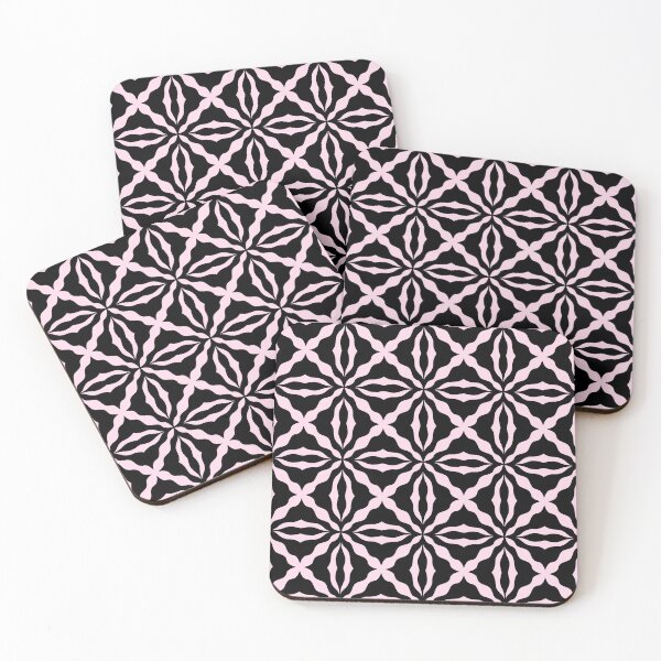 Item preview, 59-Black floral block pattern designed and sold by Block print shop.