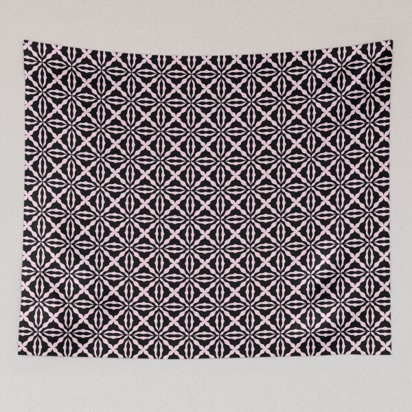Item preview, 59-Black floral block pattern designed and sold by Block print shop.