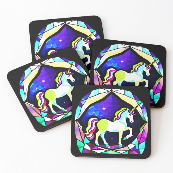 Artikelvorschau, Glasmalerei Einhorn entworfen und verkauft von BeansHotTees.
