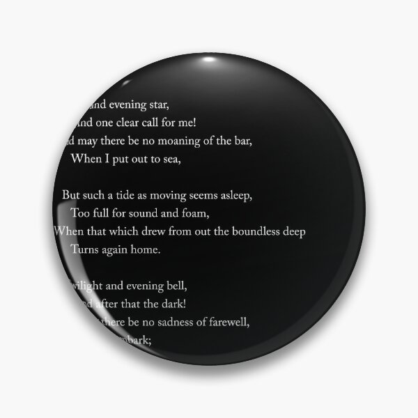 Item preview, Crossing The Bar - Alfred Lord Tennyson Poem - Literature - Typography 2 designed and sold by Studio Grafiikka.