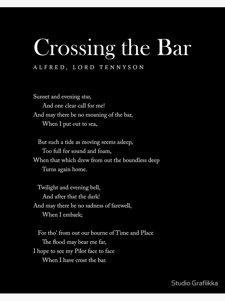 Crossing The Bar - Alfred Lord Tennyson Poem - Literature