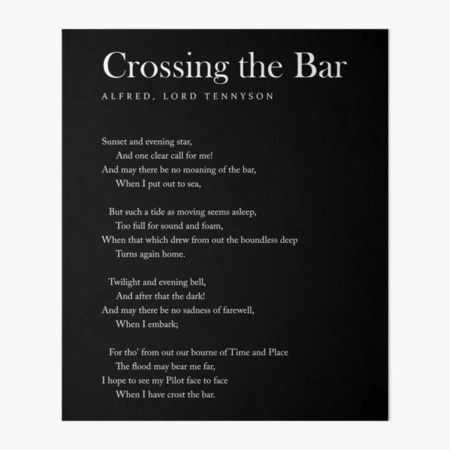 Crossing The Bar - Alfred Lord Tennyson Poem - Literature
