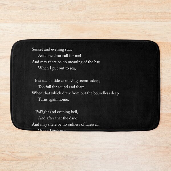 Item preview, Crossing The Bar - Alfred Lord Tennyson Poem - Literature - Typography 2 designed and sold by Studio Grafiikka.