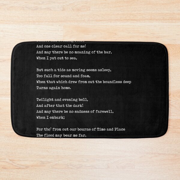 Item preview, Crossing The Bar - Alfred Lord Tennyson Poem - Literature - Typewriter Print 2 designed and sold by Studio Grafiikka.