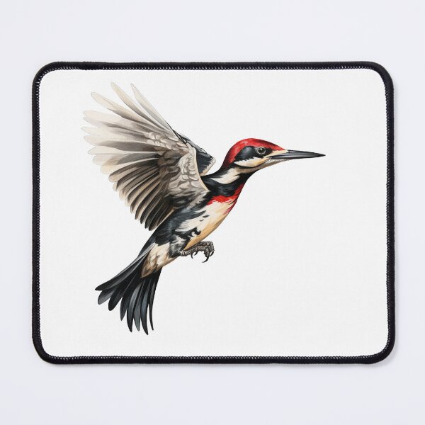 Item preview, A redheaded Woodpecker in flight designed and sold by RobertConklin.